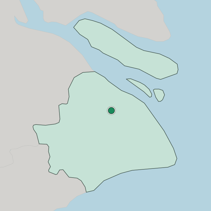 Map showing Shanghai — In Shanghai Shi