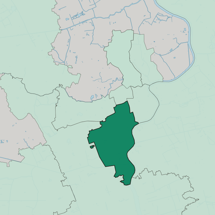 Map showing Xuhui District — In Shanghai