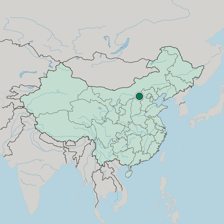 Map showing Datong — In China