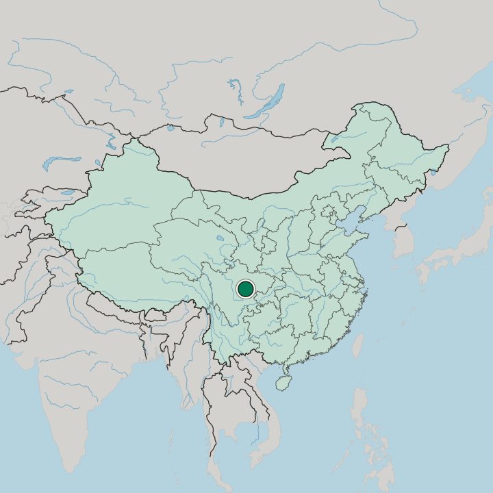 Map showing Shuangliu District — In China