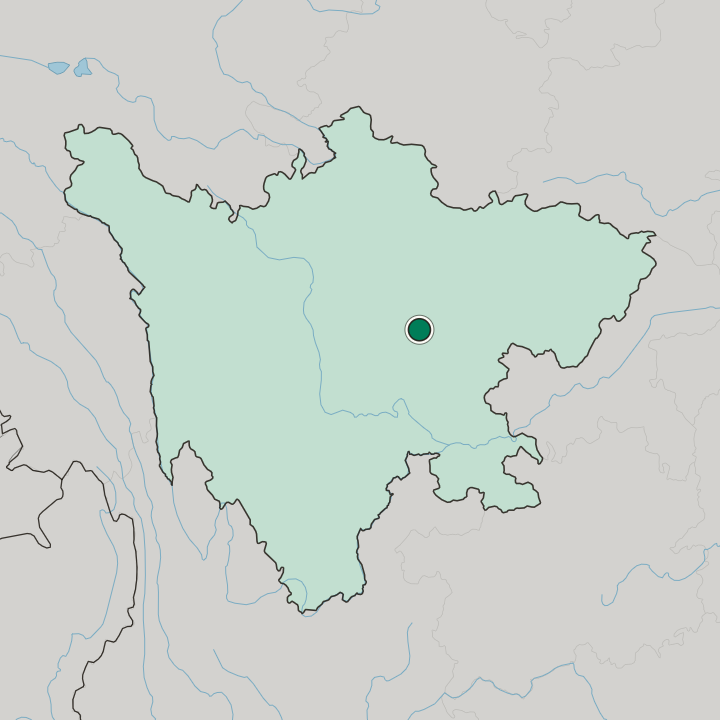 Map showing Shuangliu District — In Sichuan
