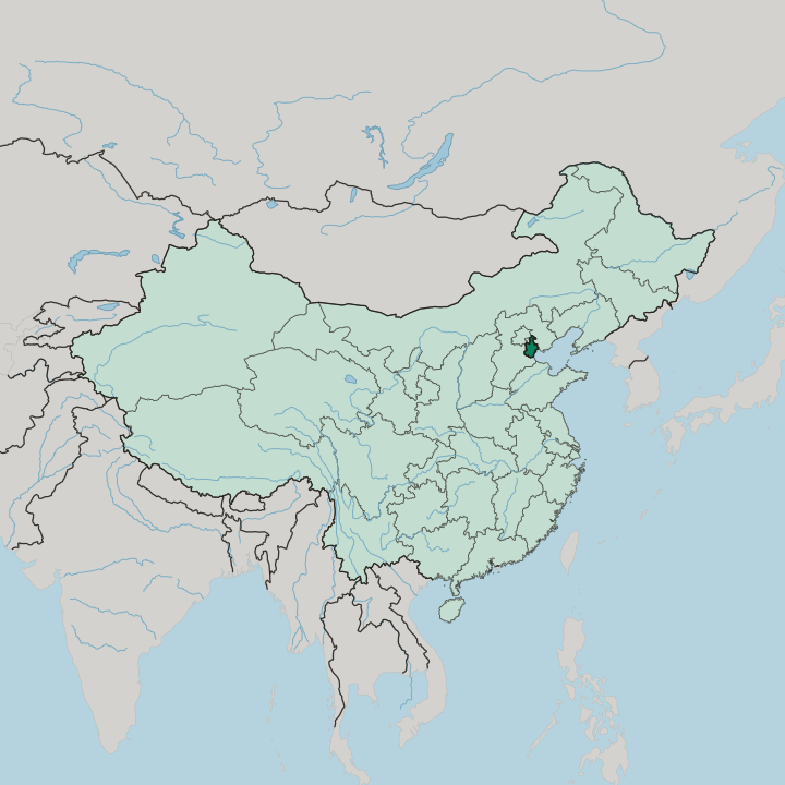 Map showing Tianjin Shi — In China