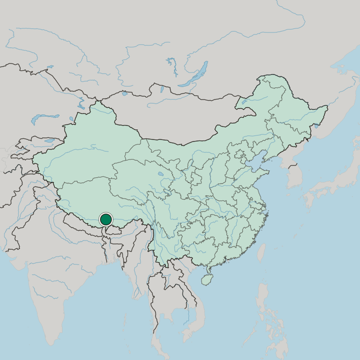 Map showing Rikaze — In China