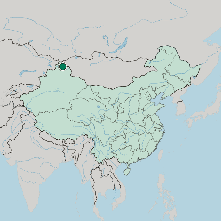 Map showing Jinshanlu — In China