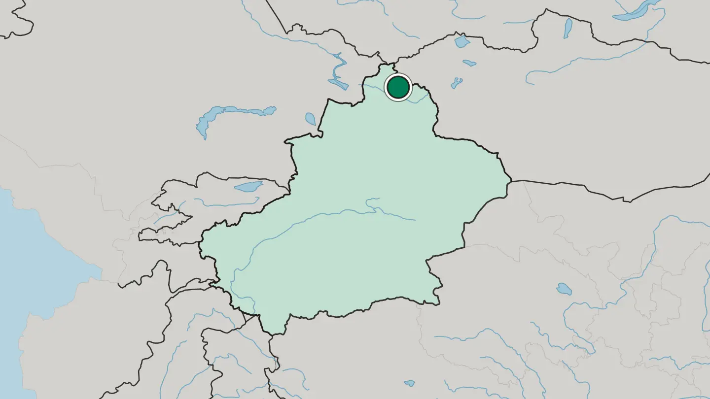 Map of Jinshanlu in China