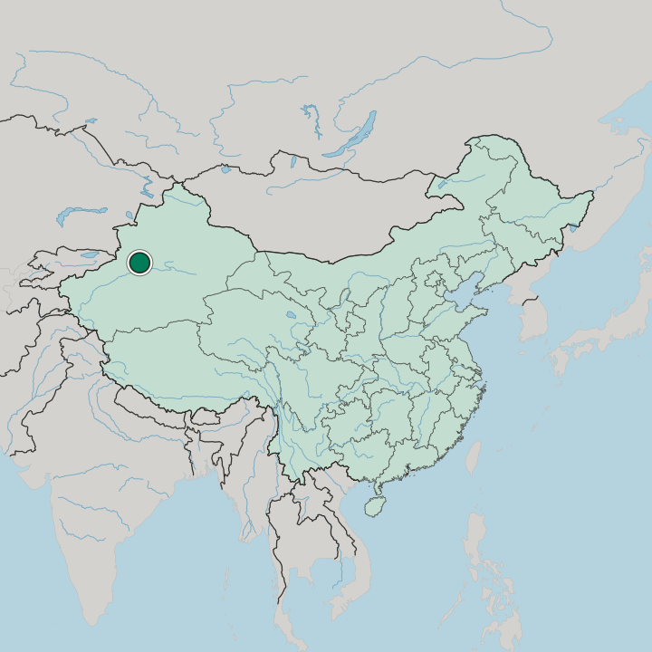 Map showing Xincheng — In China