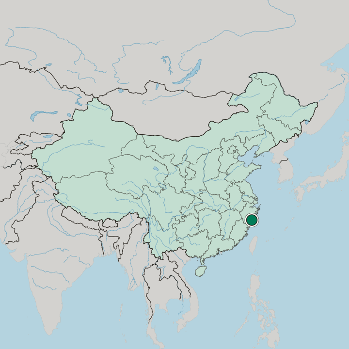 Map showing Wenzhou — In China
