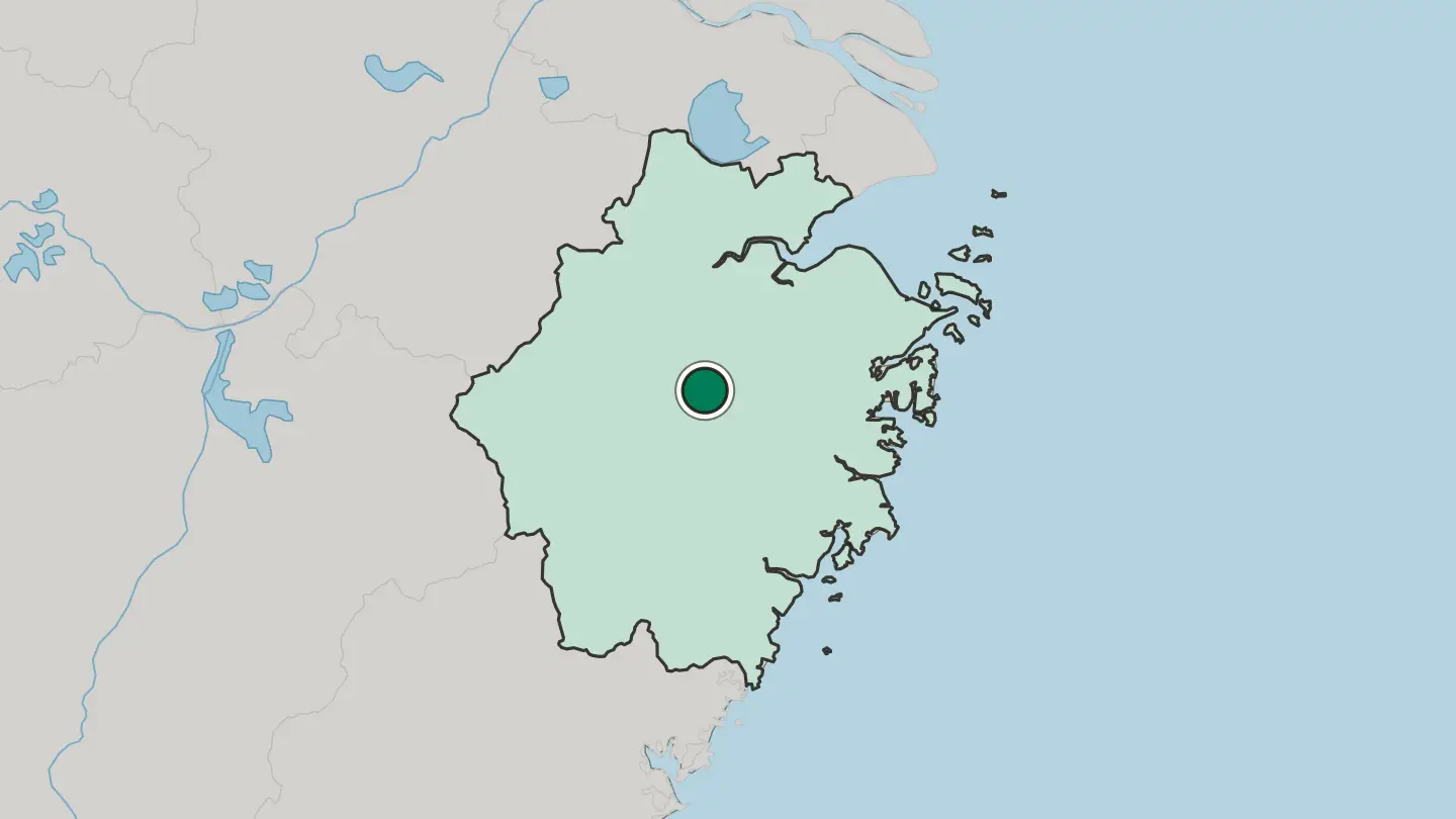 Map of Yiwu in China