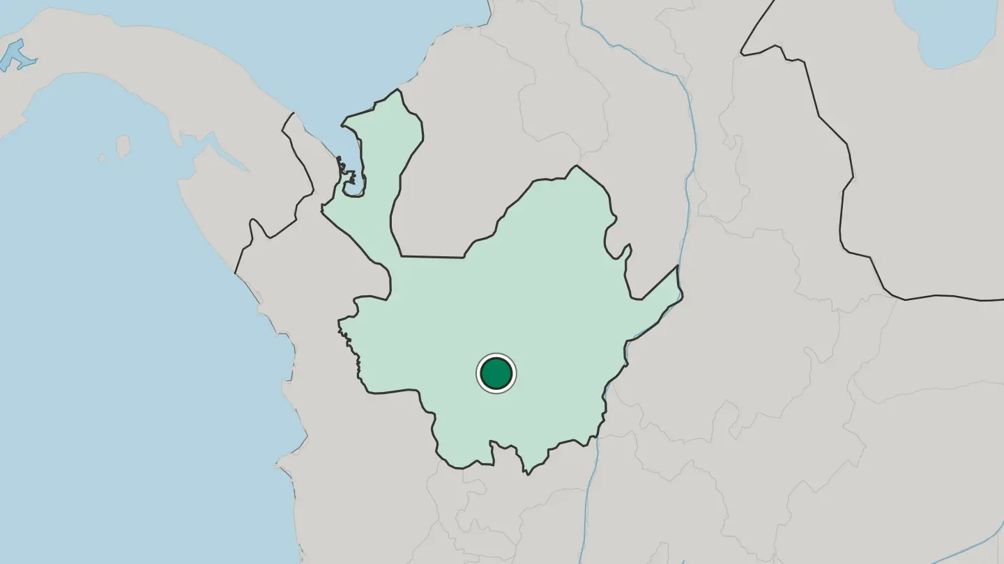 Map of Bello in Colombia