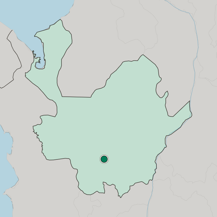 Map showing Envigado — In Departamento de Antioquia