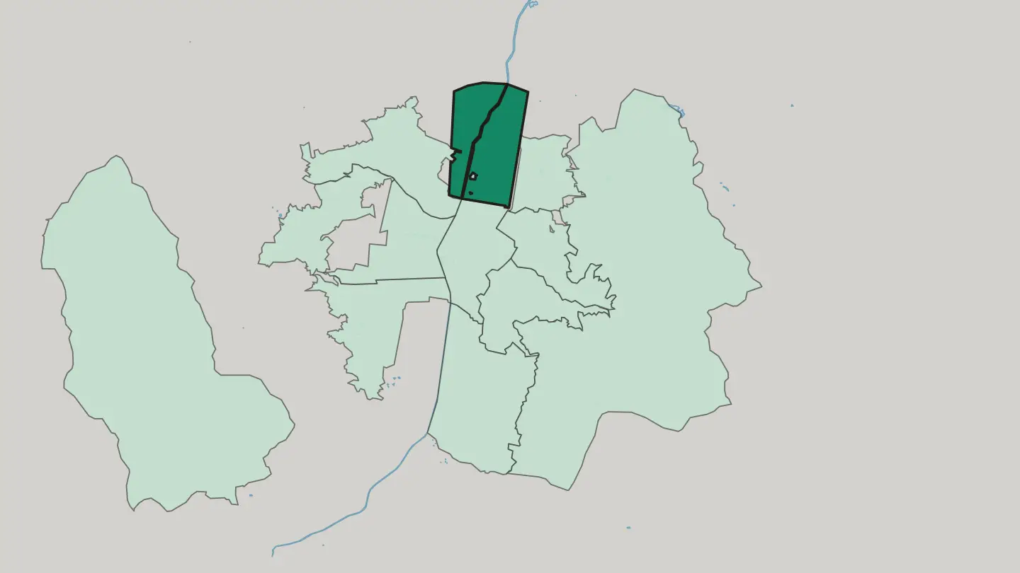 Map of Aranjuez in Medellín