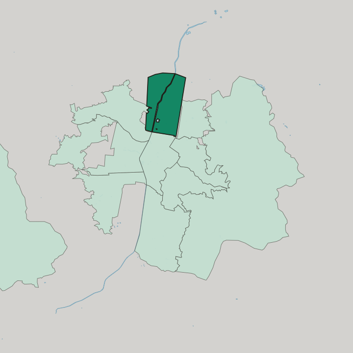 Map showing Aranjuez — In Medellín