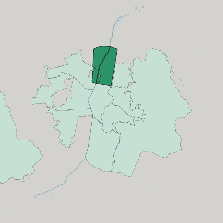 Map showing Aranjuez — In Medellín