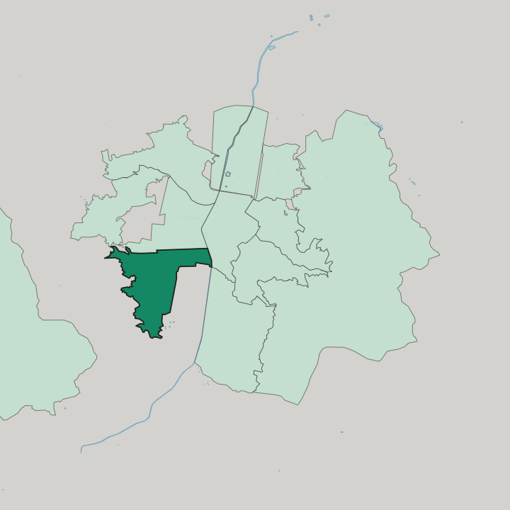 Map showing Belén — In Medellín