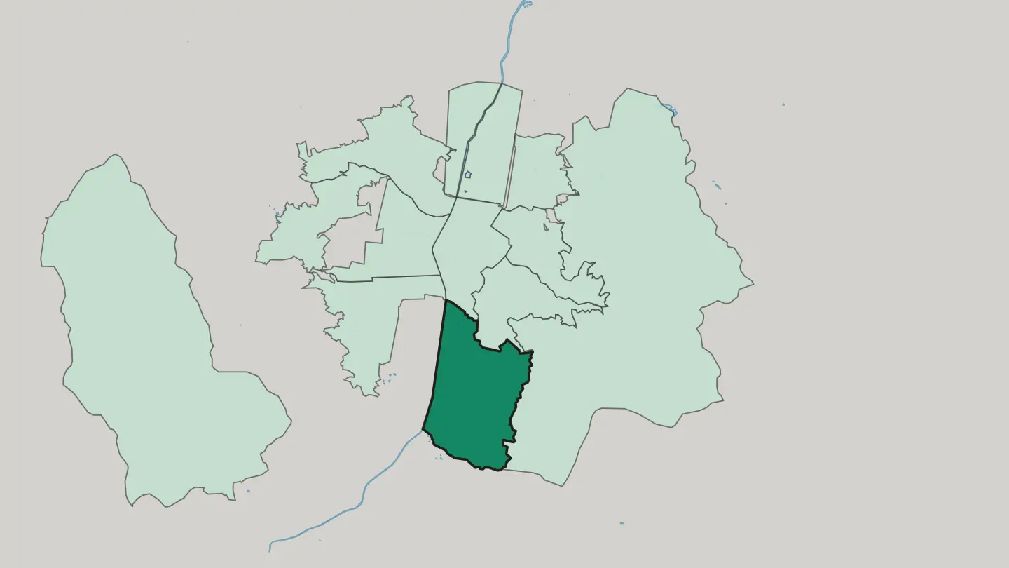 Map of El Poblado in Medellín