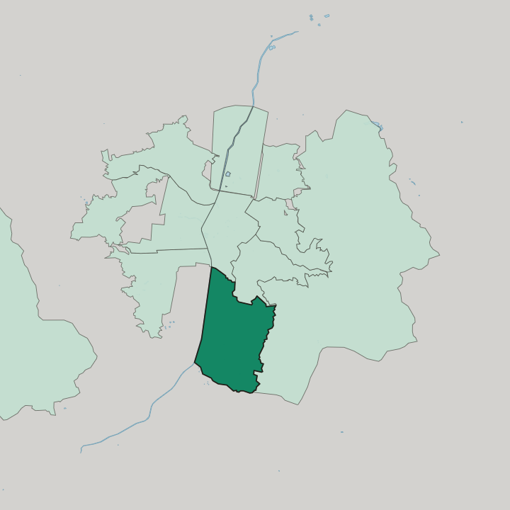 Map showing El Poblado — In Medellín