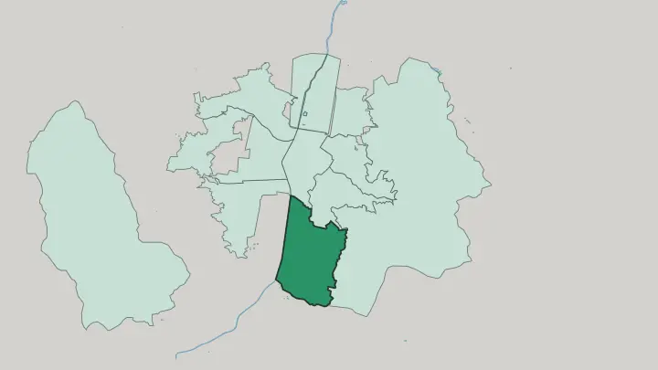 Map of El Poblado in Medellín