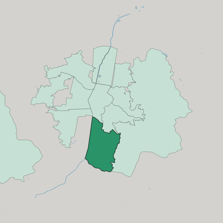 Map showing El Poblado — In Medellín