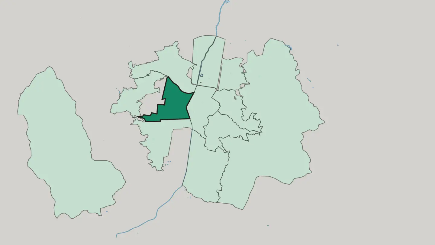 Map of Laureles–Estadio in Medellín
