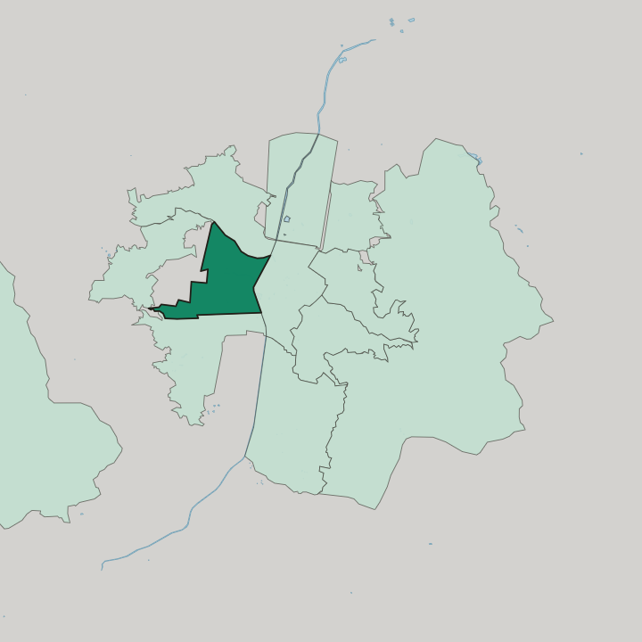 Map showing Laureles–Estadio — In Medellín