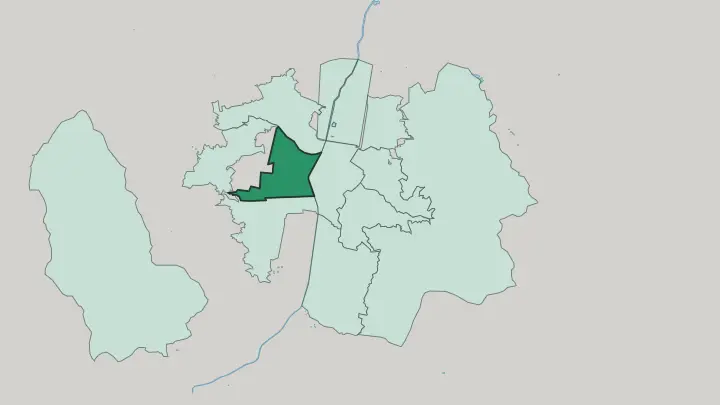 Map of Laureles–Estadio in Medellín