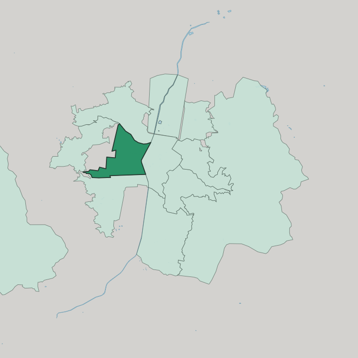 Map showing Laureles–Estadio — In Medellín