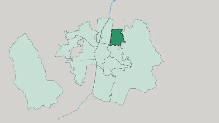 Map of Manrique in Medellín