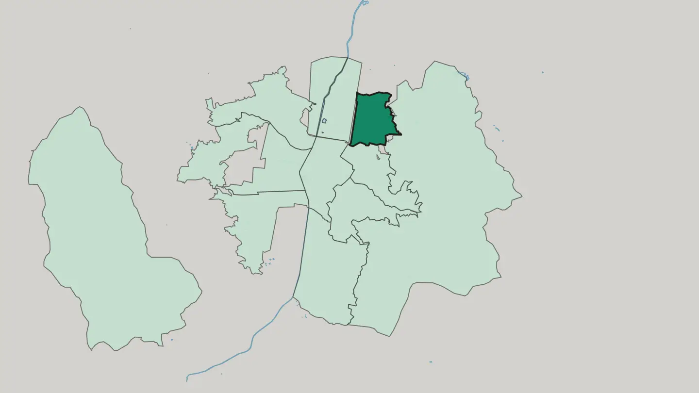 Map of Manrique in Medellín