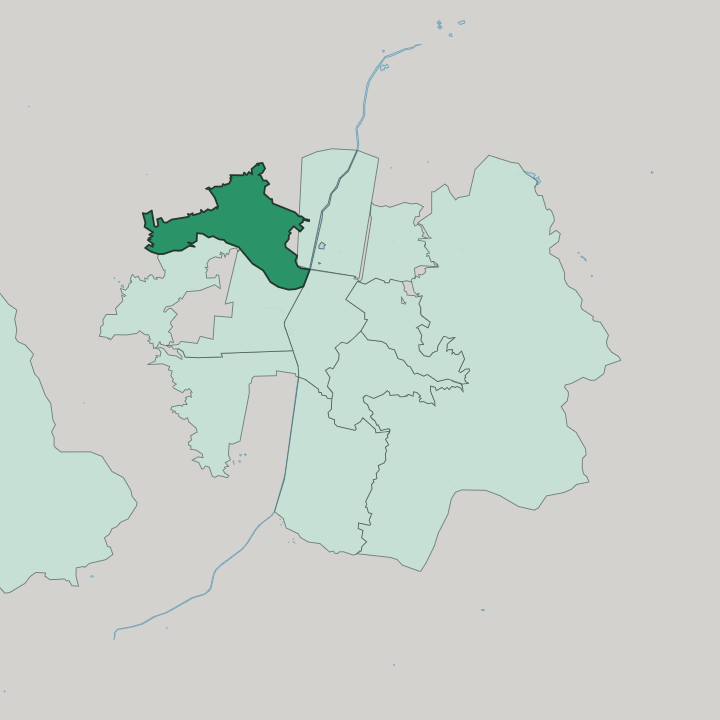 Map showing Robledo — In Medellín
