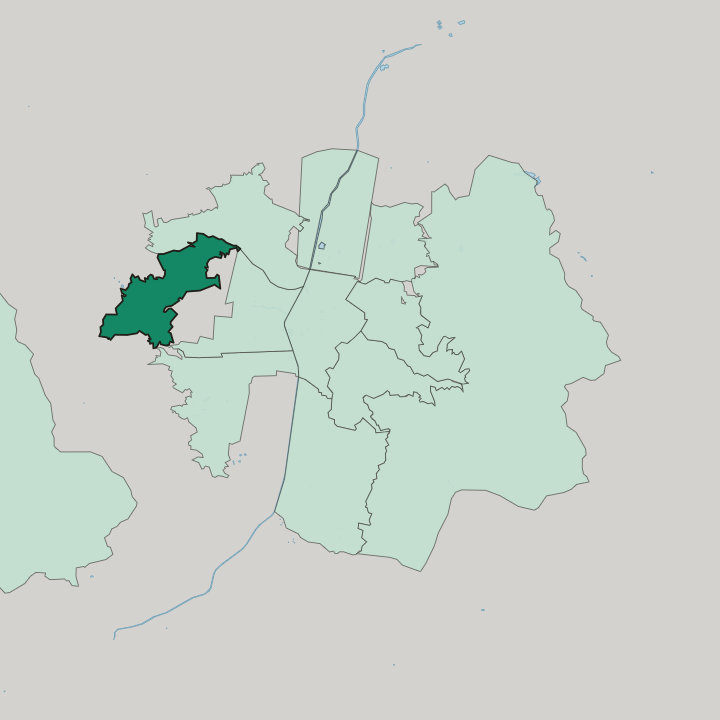 Map showing San Javier — In Medellín