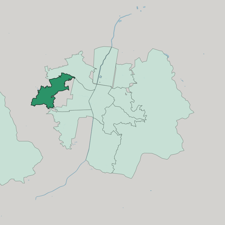 Map showing San Javier — In Medellín