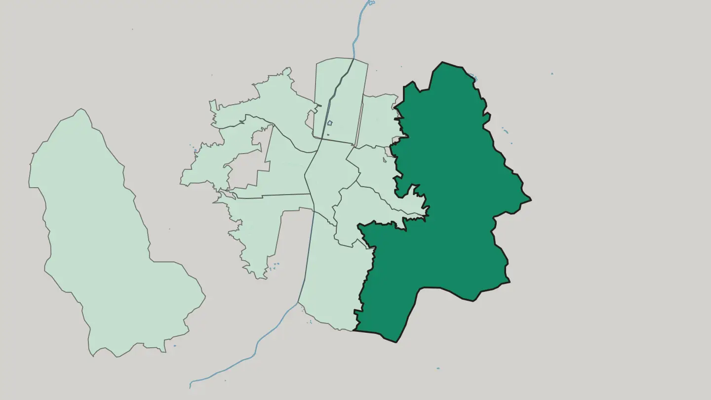 Map of Santa Elena in Medellín