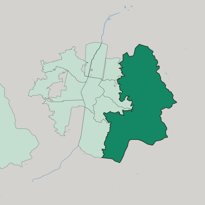 Map showing Santa Elena — In Medellín