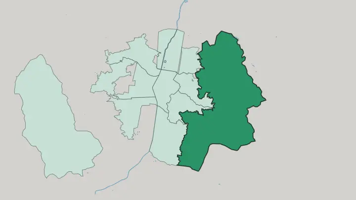 Map of Santa Elena in Medellín