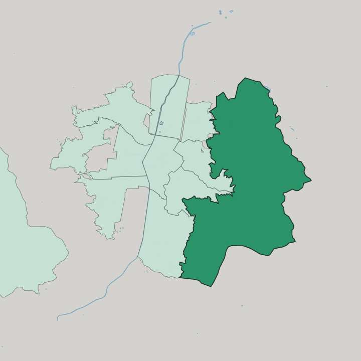 Map showing Santa Elena — In Medellín