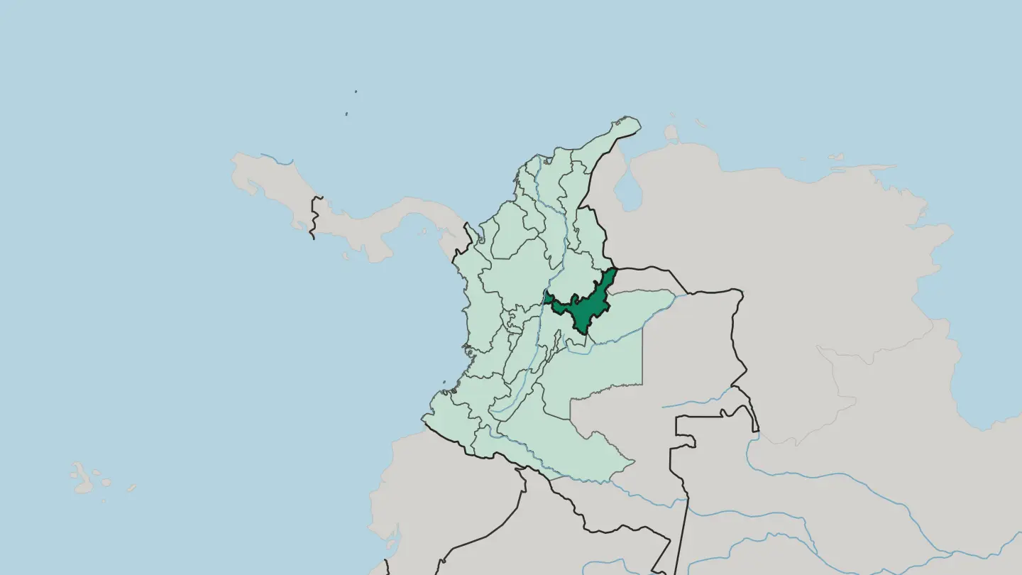 Map of Departamento de Boyacá in Colombia