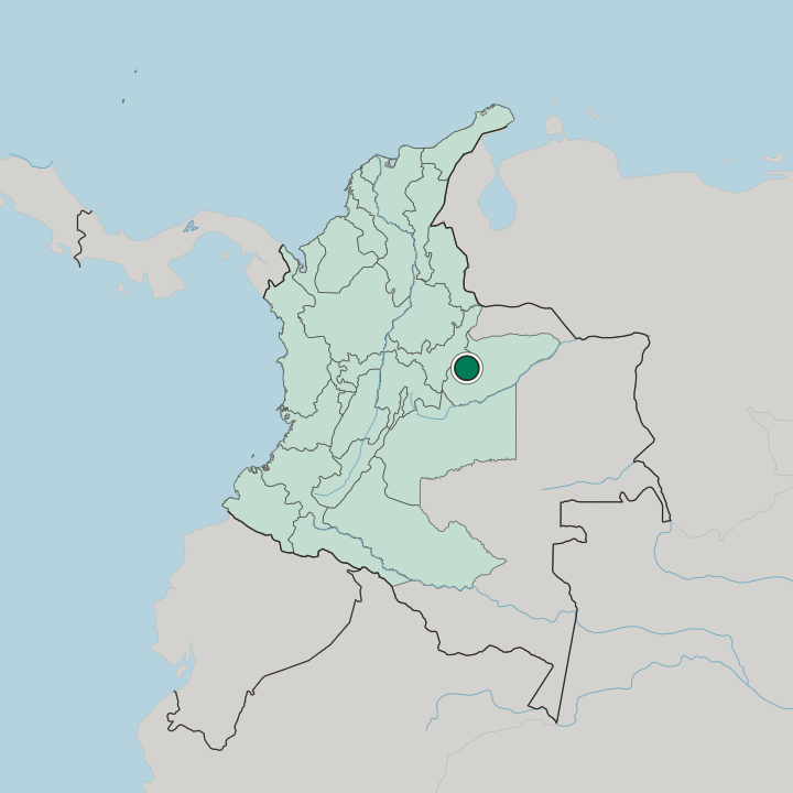 Map showing Yopal — In Colombia