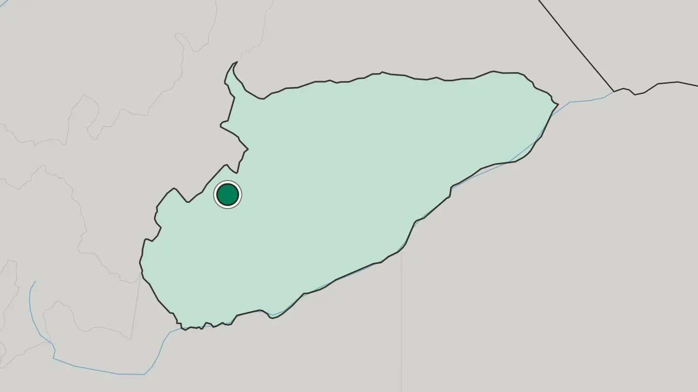 Map of Yopal in Colombia