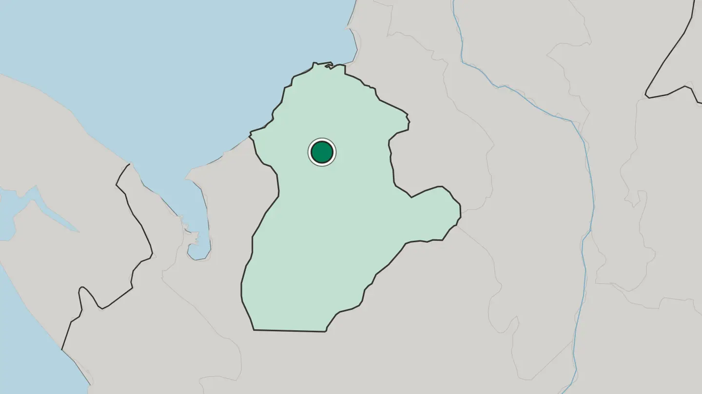 Map of Montería in Colombia