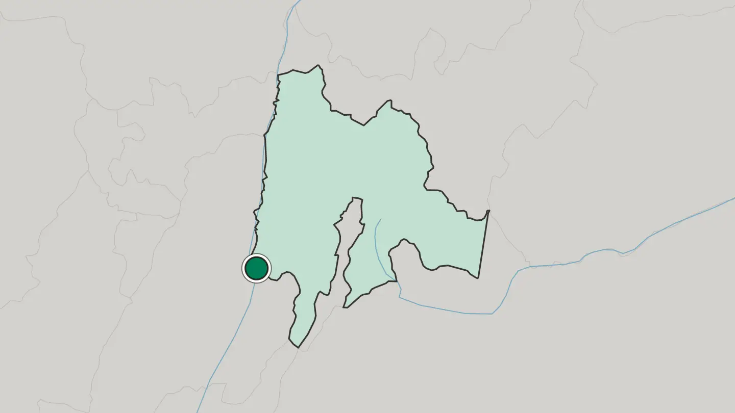 Map of Girardot City in Colombia
