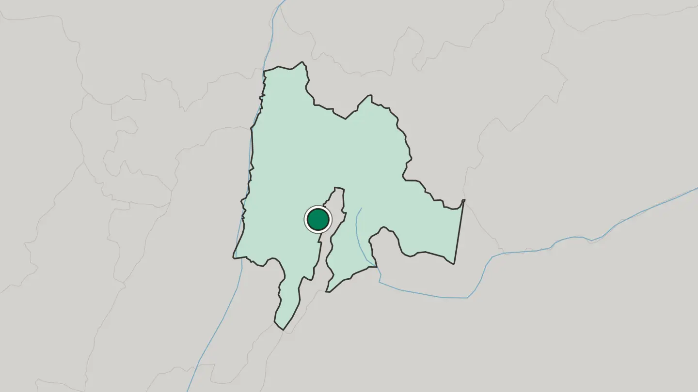 Map of Soacha in Colombia
