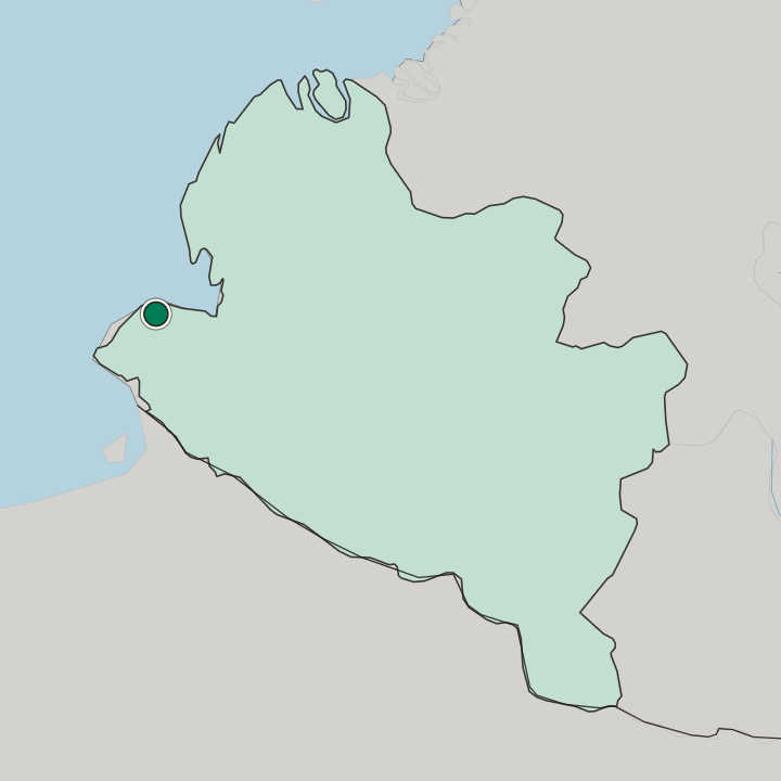Map showing Tumaco — In Departamento de Nariño