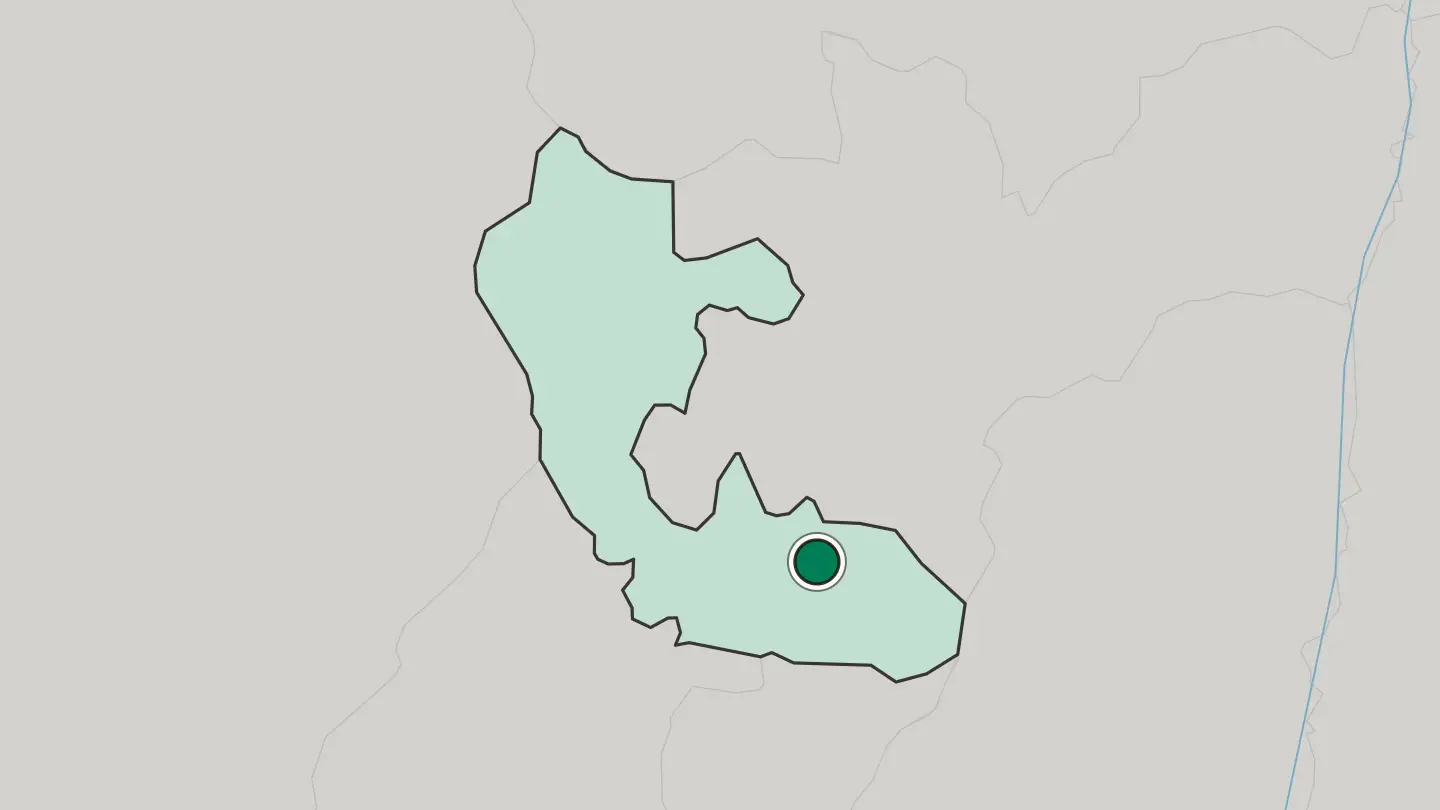 Map of Santa Rosa de Cabal in Colombia