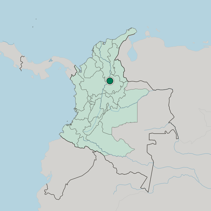 Map showing Barrancabermeja — In Colombia