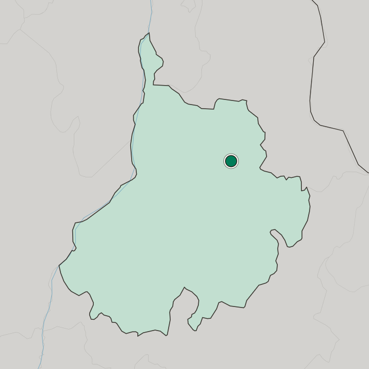 Map showing Bucaramanga — In Departamento de Santander