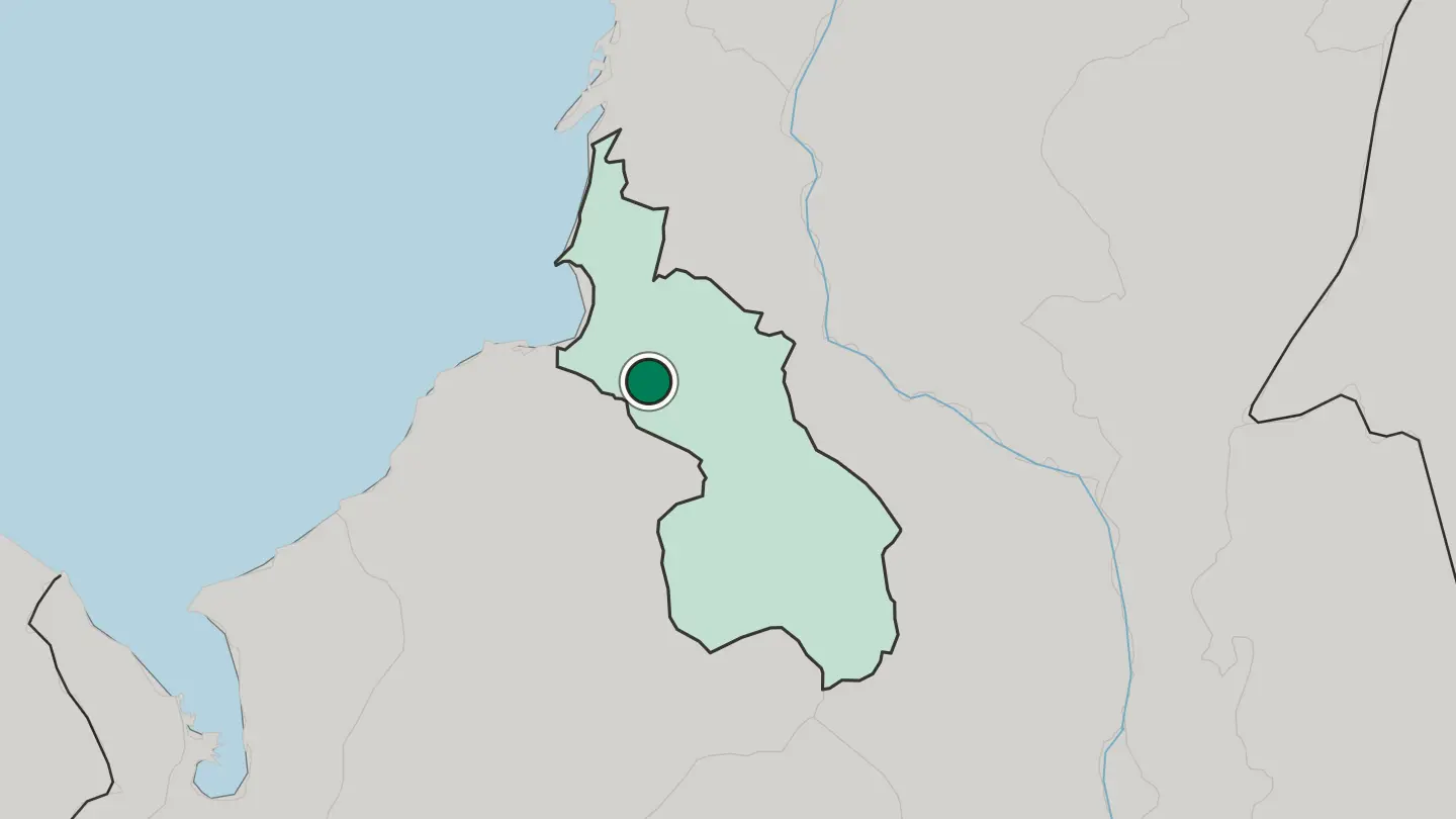 Map of Sincelejo in Colombia