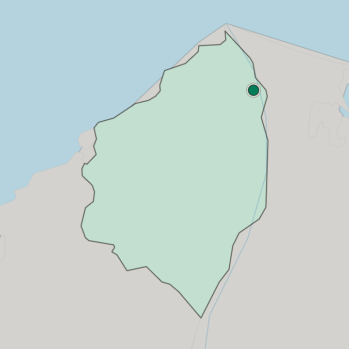 Map showing Soledad — In Departamento del Atlántico