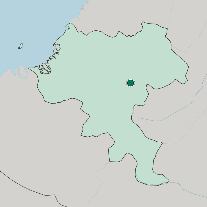 Map showing Popayán — In Departamento del Cauca