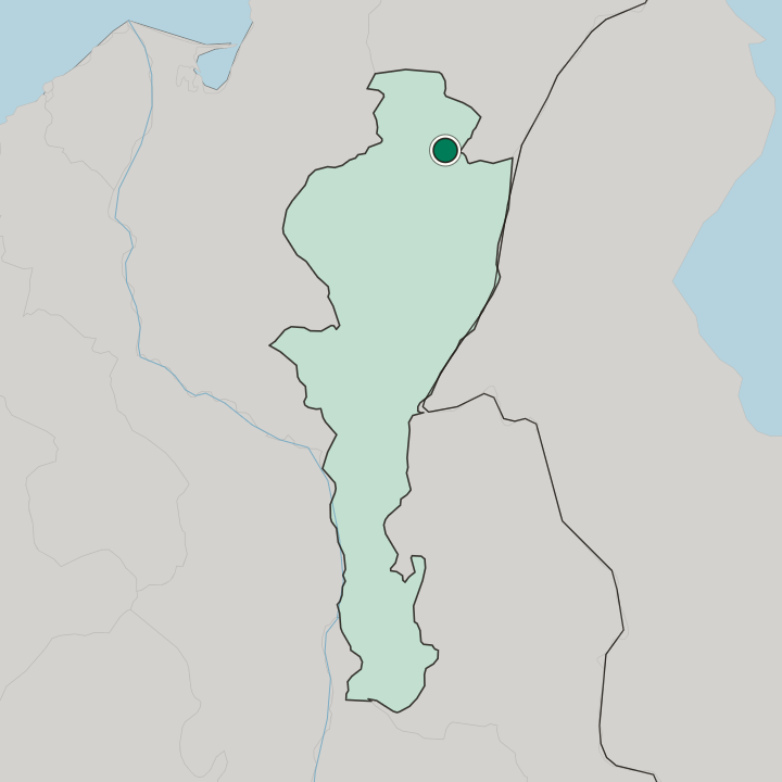 Map showing Valledupar — In Departamento del Cesar
