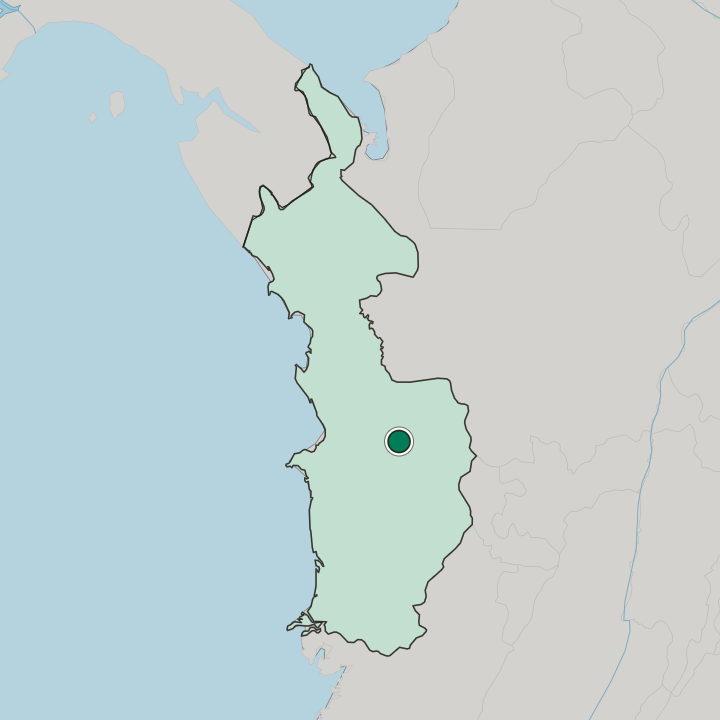 Map showing Quibdó — In Departamento del Chocó